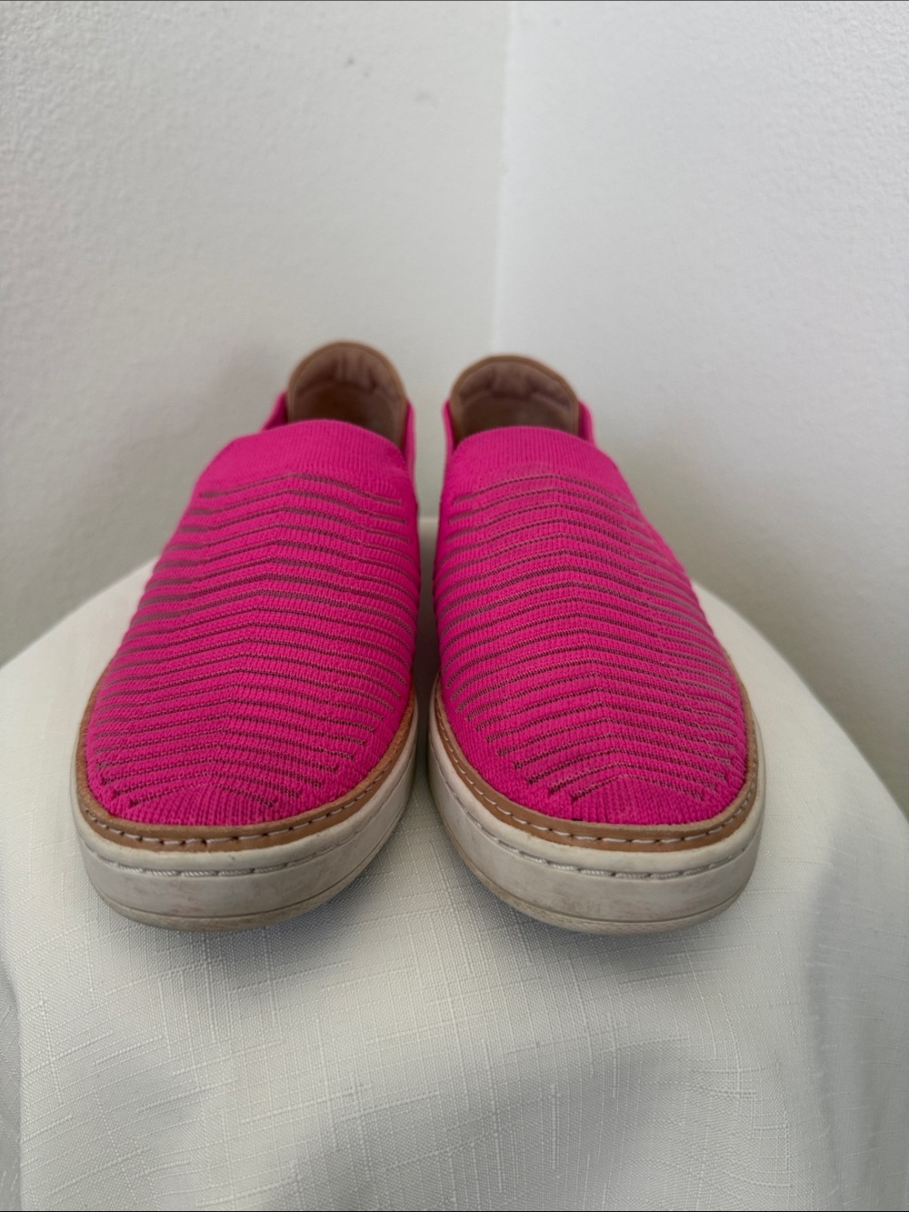 UGG Women's Slip-On Knit Mules in Hot Pink